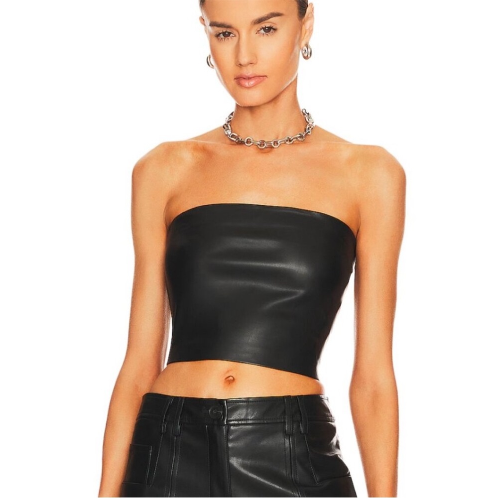 Pleather Tube Top
